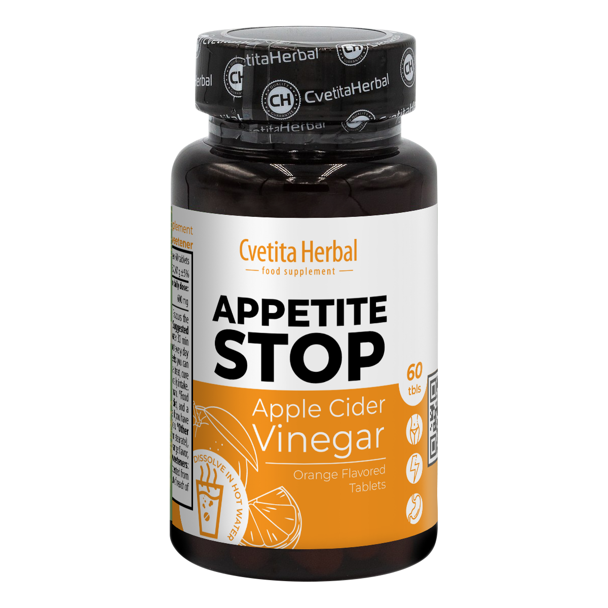 Vinagre de Manzana "Naranja" - Appetite Stop (60 comp.)