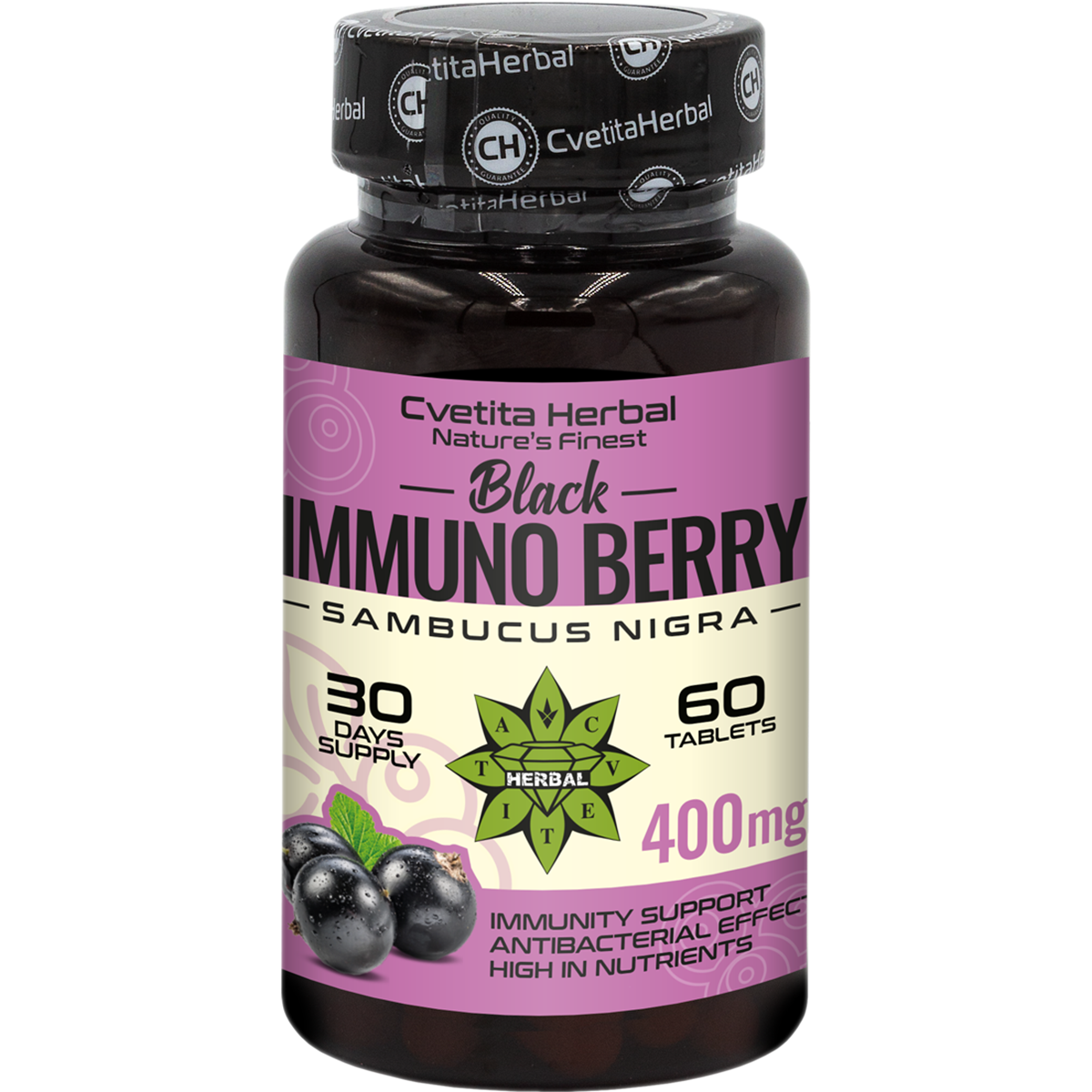 Extracto de Saúco - Black Immuno Berry (60 comprimidos)