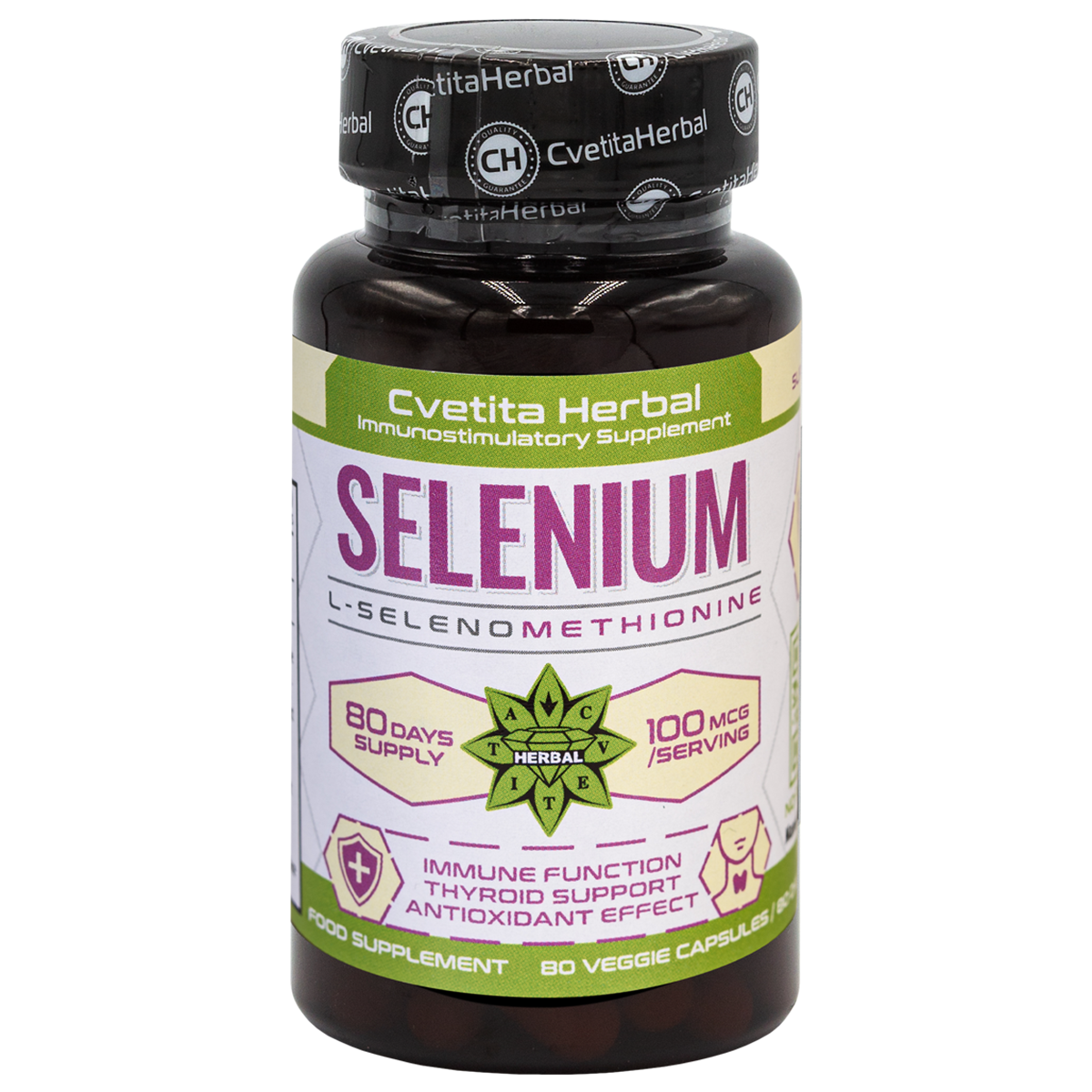Selenio (Se) - Vegetariano (80 cápsulas x 100 mcg)