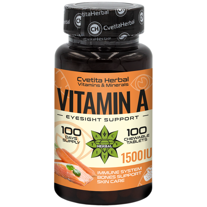 Vitamina A - Masticables (100 tabletas 1500 IU)