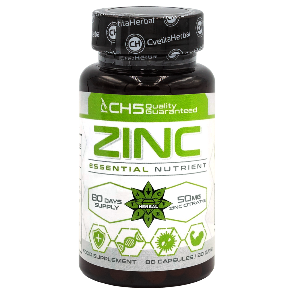 Citrato de Zinc - Zinc (80 cápsulas x 50 mg)