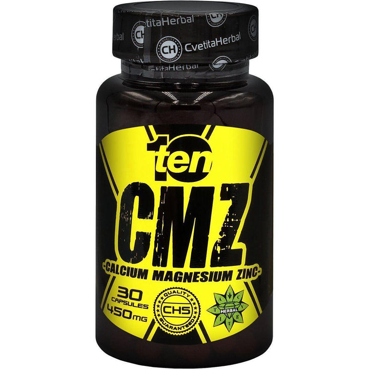 Calcio, Magnesio, Zinc - CMZ - 10/ten (30 Cápsulas x 450 mg)