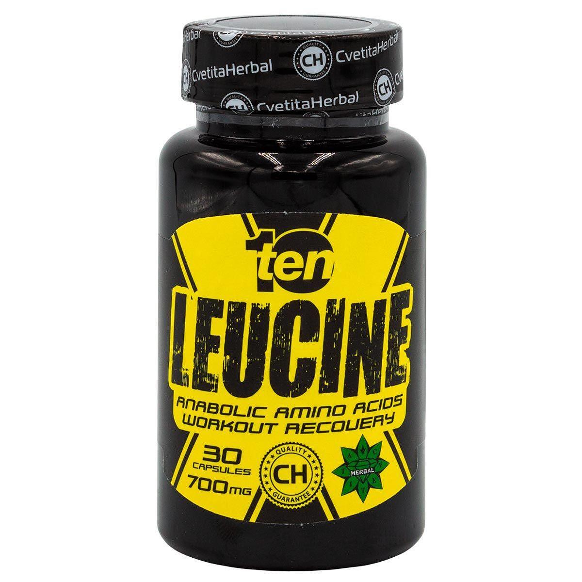 Leucina - 10/ten Leucine (30 cápsulas x 700mg)