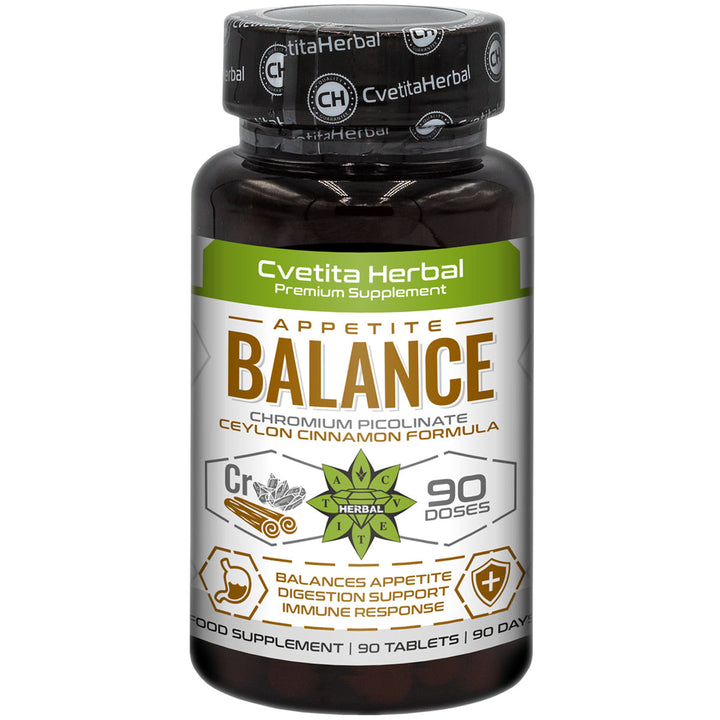 Appetite Balance – Canela de Ceilán + Cromo Picolinato (90 comp.)