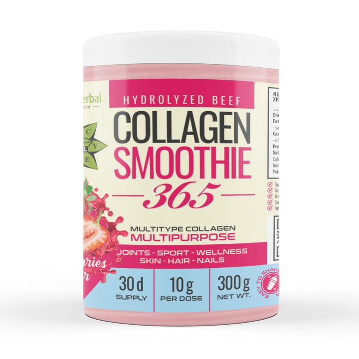 Smoothie de Colágeno «Fresa» – Collagen Smoothie 365 (300 g)