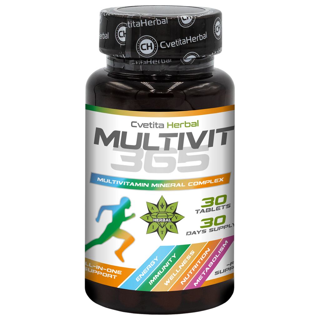 MultiVit 365 - Complejo Multivitamínico y Mineral (30 comprimidos)