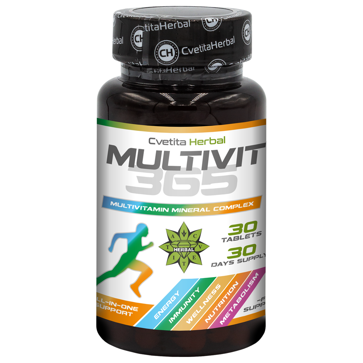MultiVit 365 - Complejo Multivitamínico y Mineral (30 comprimidos)