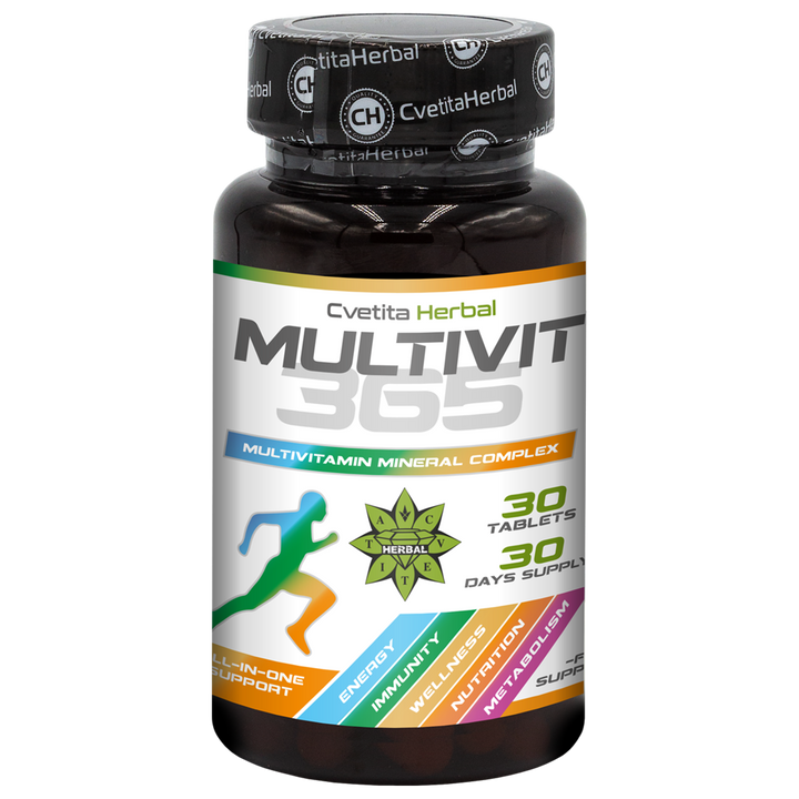 MultiVit 365 - Complejo Multivitamínico y Mineral (30 comprimidos)