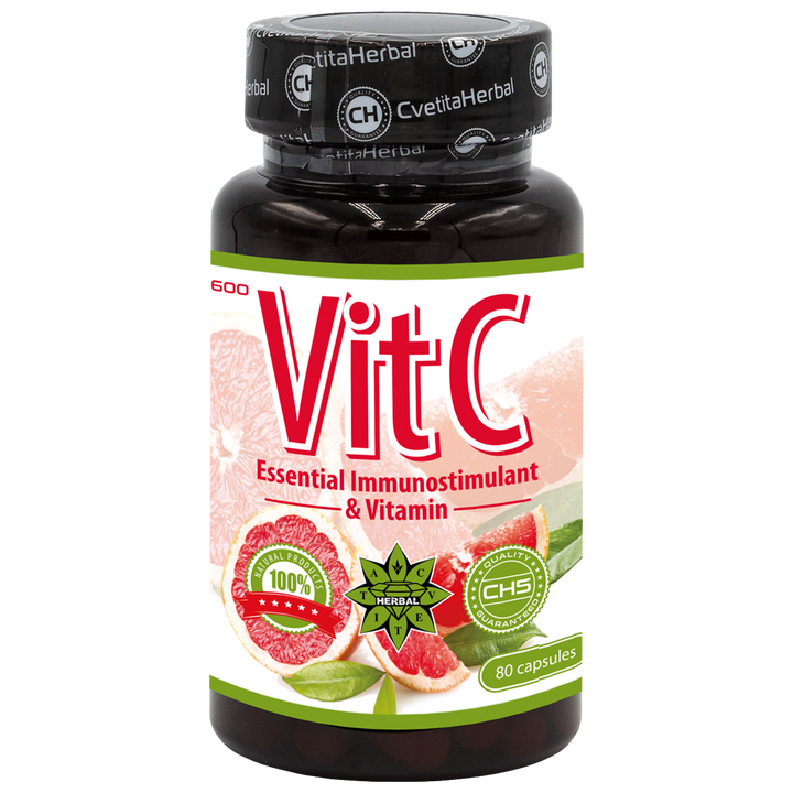 Vitamina C - Vitamin C (30 / 80 cápsulas x 600 mg)