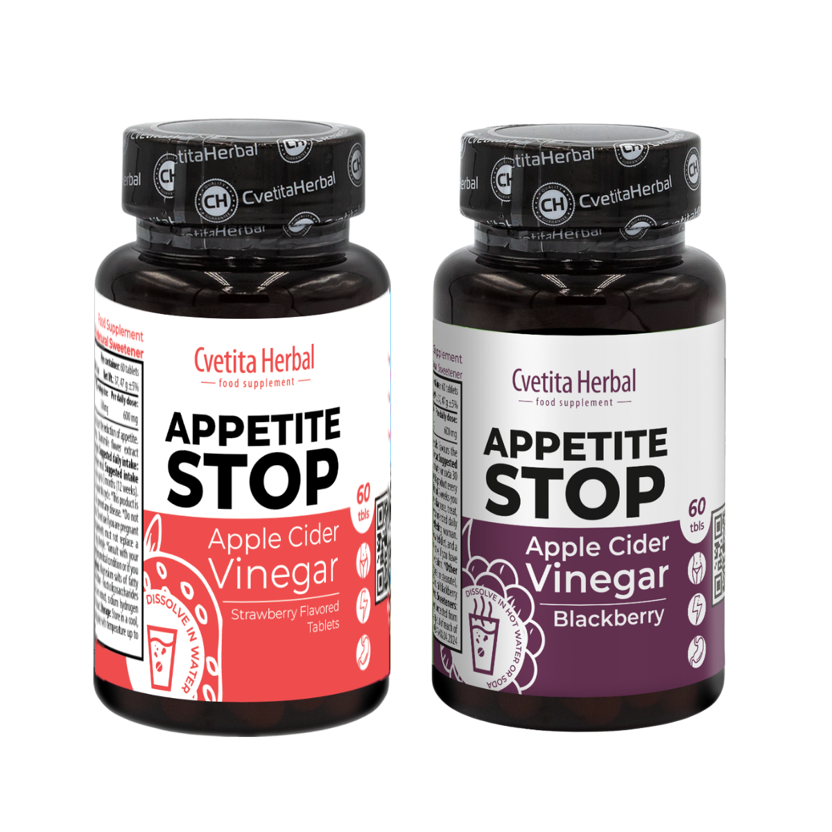 PACK DE INICIO: Appetite Stop Fresa + Appetite Stop Mora