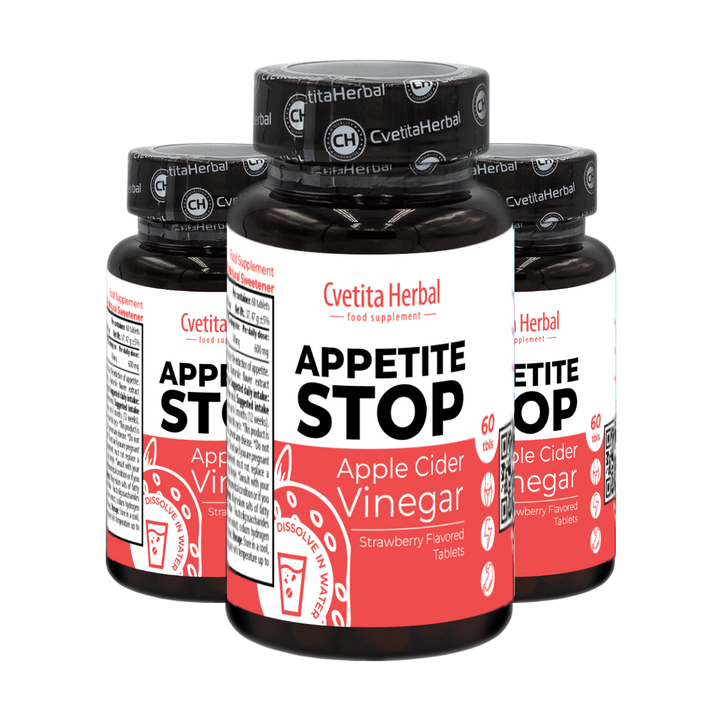 Vinagre de Manzana "Fresa" - Appetite Stop (60 comp.)