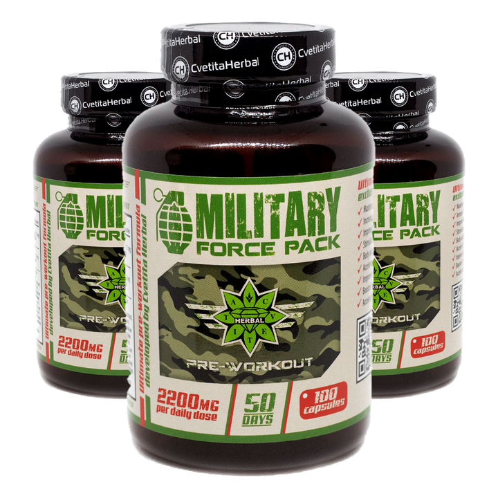 Hierbas y Aminoácidos - Military Force Pack (100 cáps. x 1100 mg)