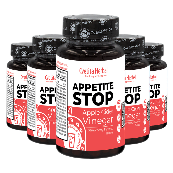 Vinagre de Manzana "Fresa" - Appetite Stop (60 comp.)