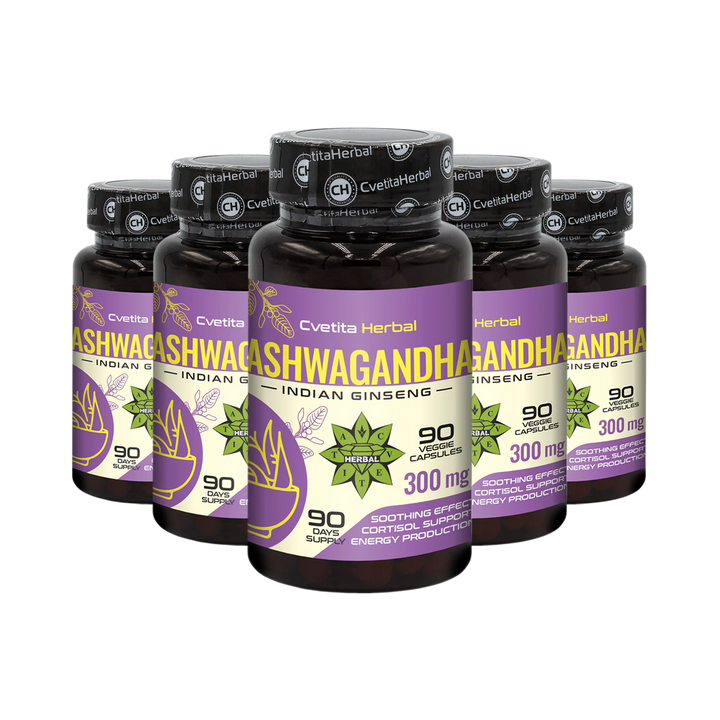 Ашваганда Екстракт - Растителни (90 капсули x 300 mg) 3+2