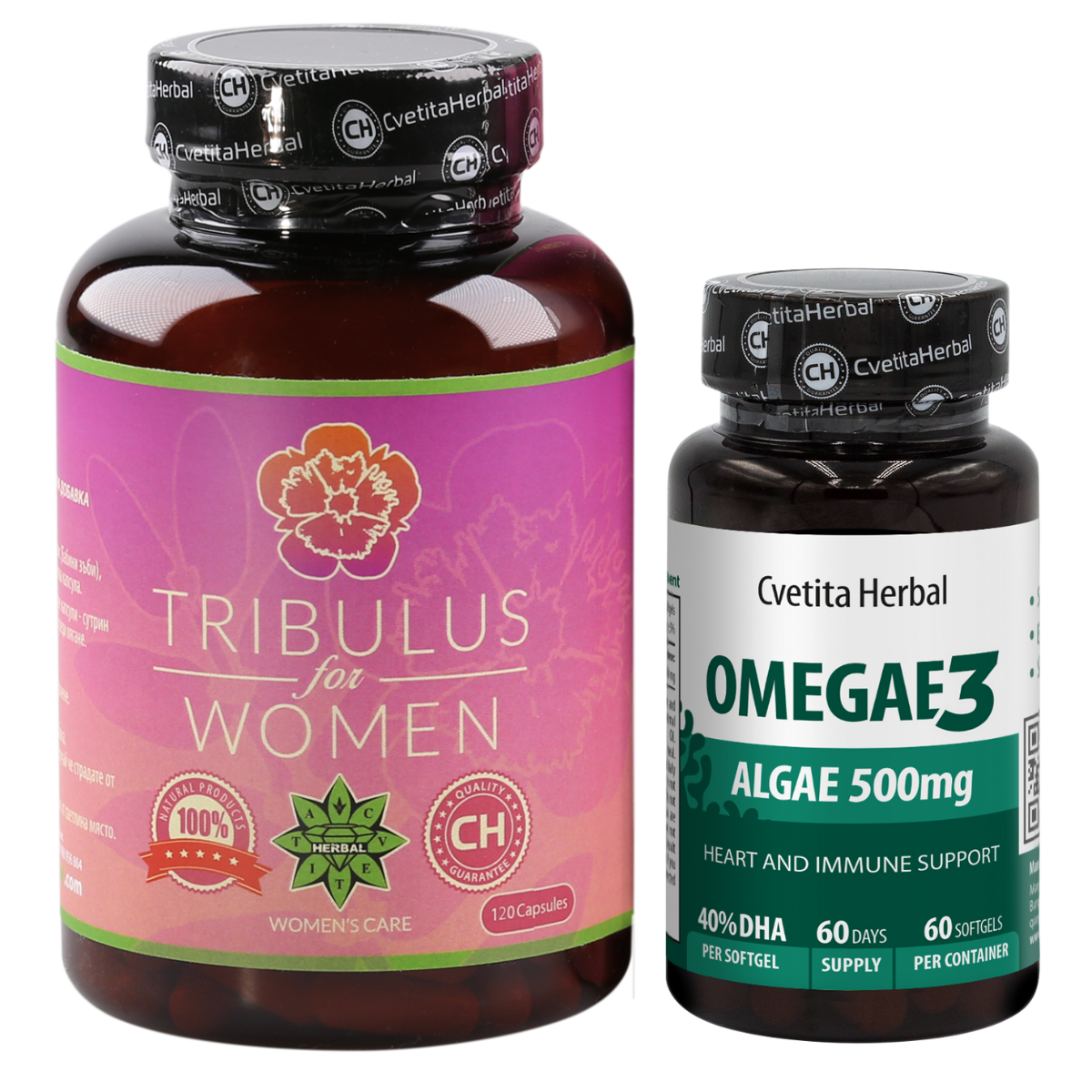 PACK COMBO PARA MUJERES: Tribulus Women + Omegae 3