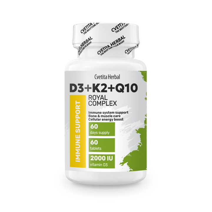 Витамин D3 + K2 + Q10 Royal Complex - 1 брой