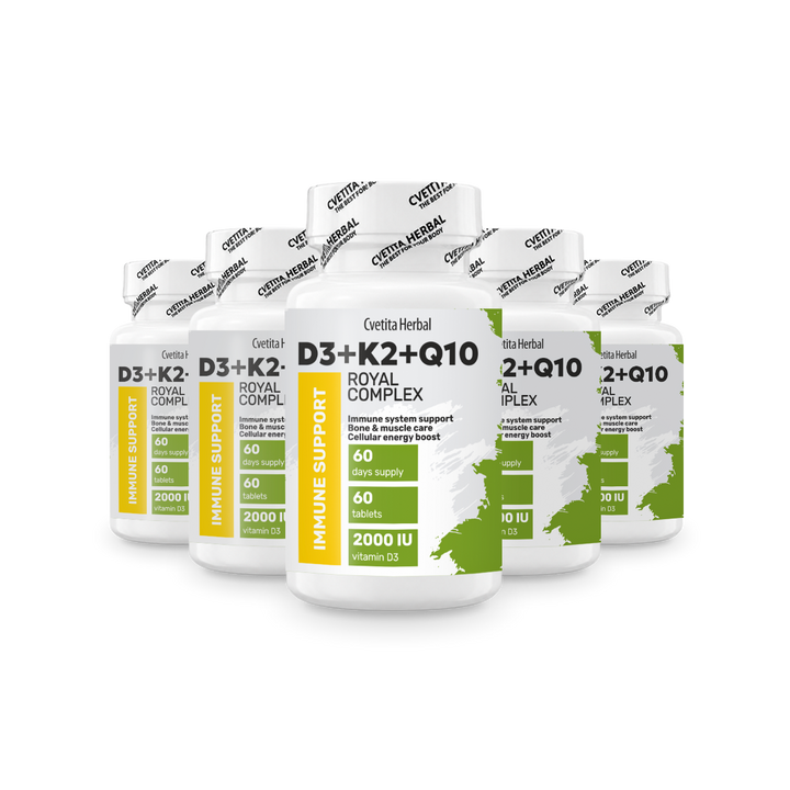 Витамин D3 + K2 + Q10 Royal Complex - промо 3+2