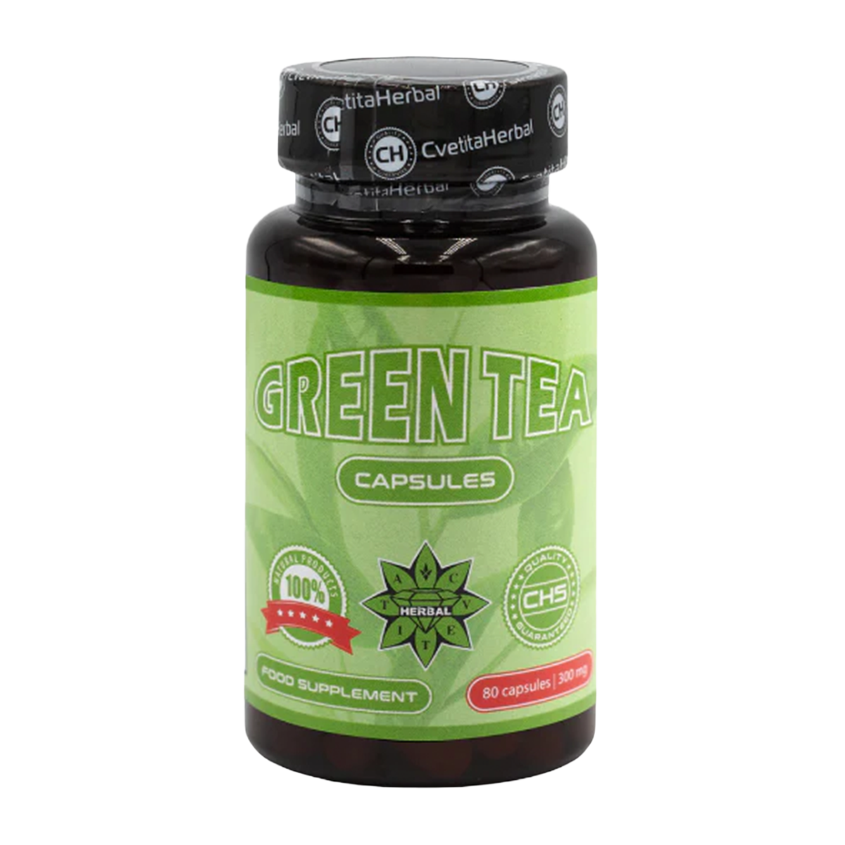 Екстракт Зелен Чай - Green Tea (80 капсули x 300 mg) 1br