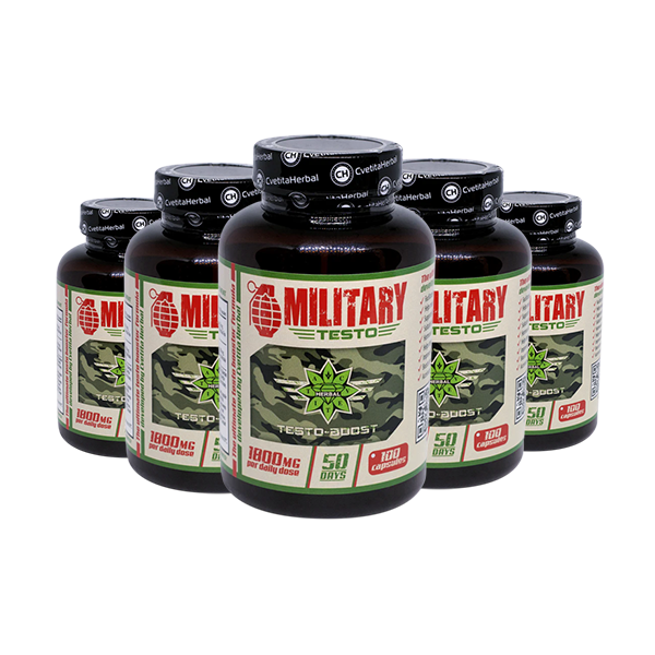 Military Testo (100 капсули х 900 mg) 3+2