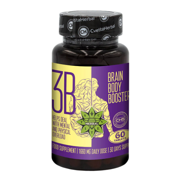 Taurina y Ginseng Siberiano - Brain Body Booster (60 comprimidos x 1660 mg)