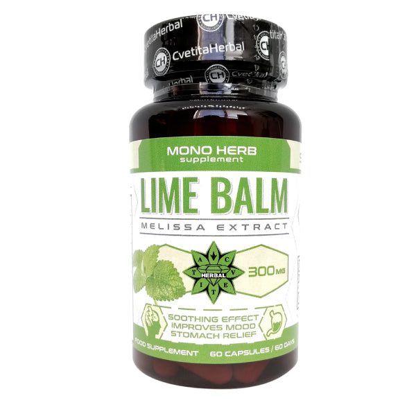 Extracto de Melisa - Lime Balm (60 cápsulas x 300 mg)