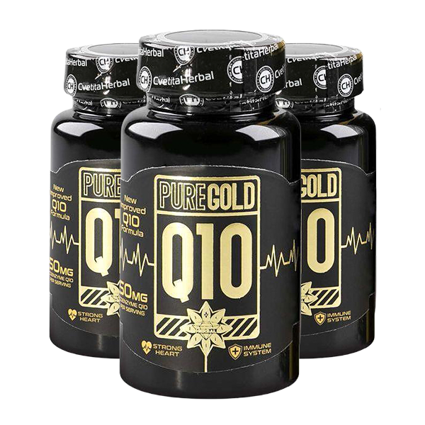 Коензим Q10 Вегетариански – Pure Gold Q10 (60 капсули) 2+1