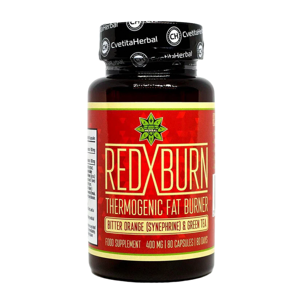 Екстракт Горчив Портокал и Зелен Чай – Red X Burn (80 капс. х 400 mg) 1br