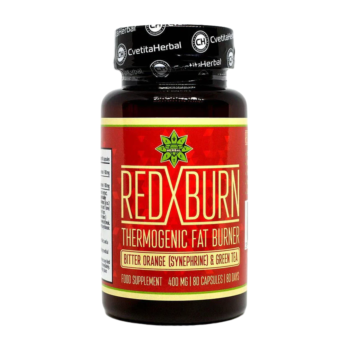 Екстракт Горчив Портокал и Зелен Чай – Red X Burn (80 капс. х 400 mg) 1br