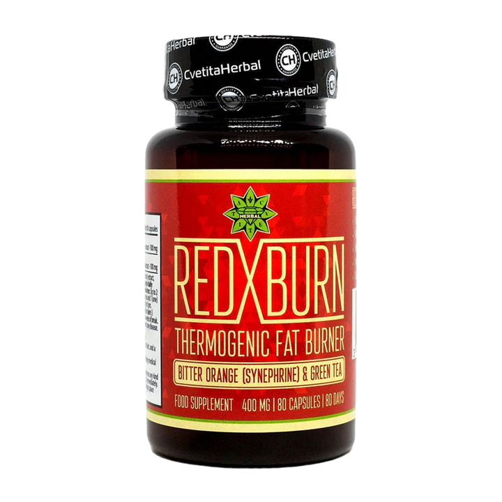 Екстракт Горчив Портокал и Зелен Чай – Red X Burn (80 капс. х 400 mg) 1br