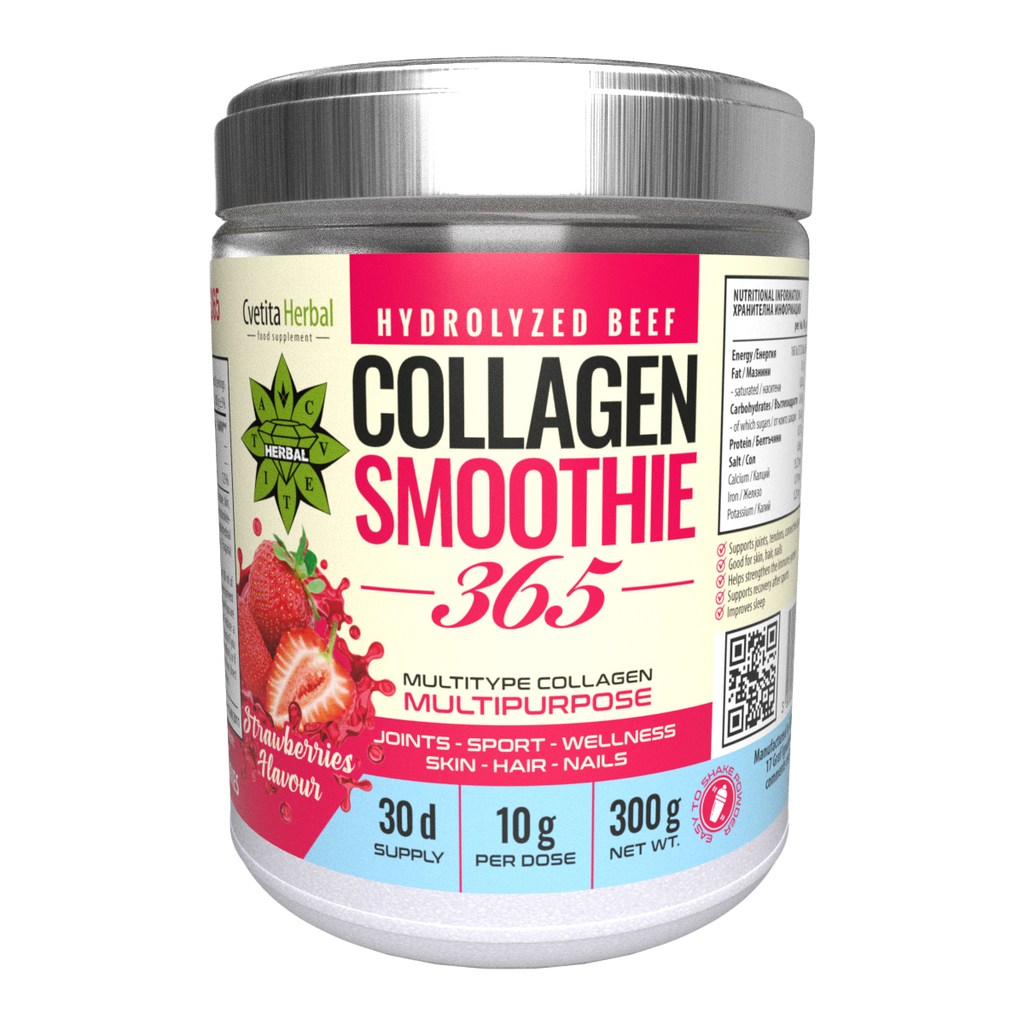 Smoothie de Colágeno «Fresa» – Collagen Smoothie 365 (300 g)
