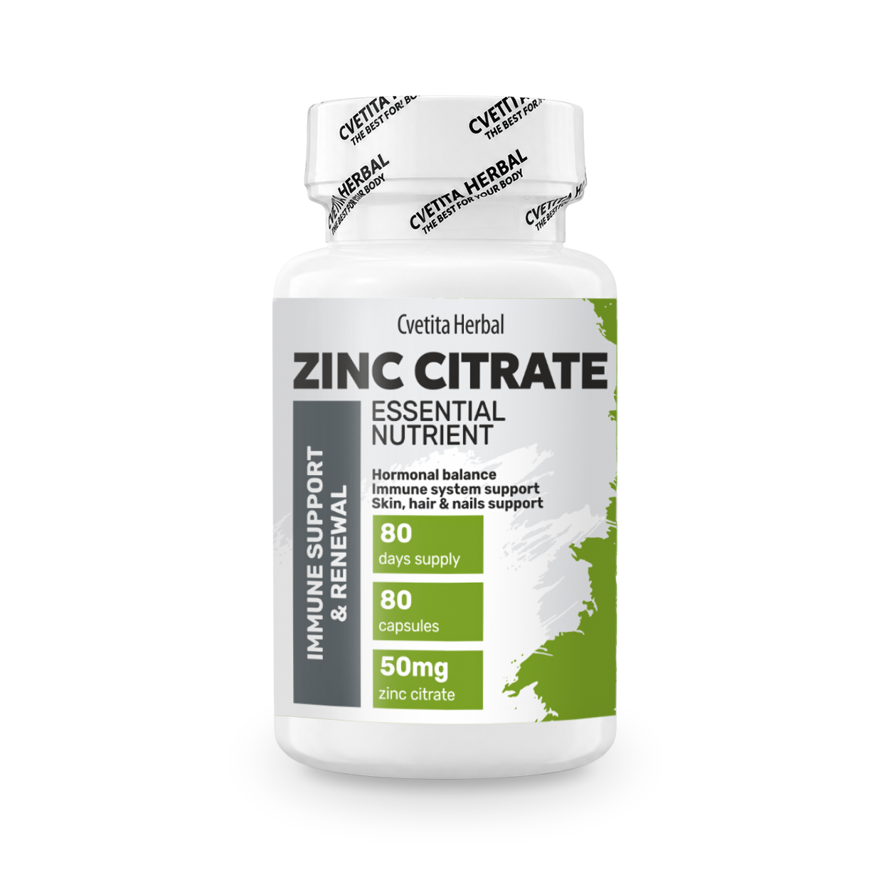 Citrato de Zinc - Zinc (80 cápsulas x 50 mg)