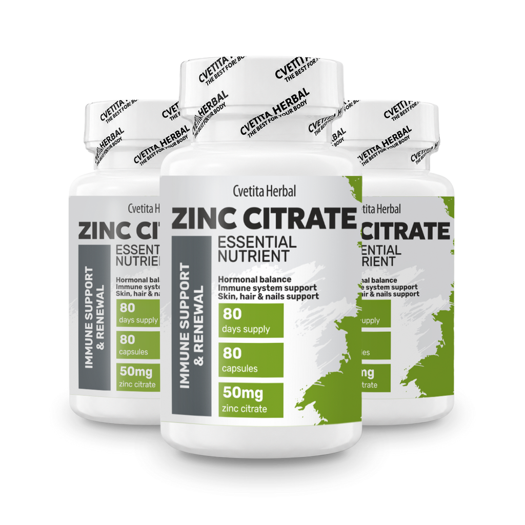 Citrato de Zinc - Zinc (80 cápsulas x 50 mg)