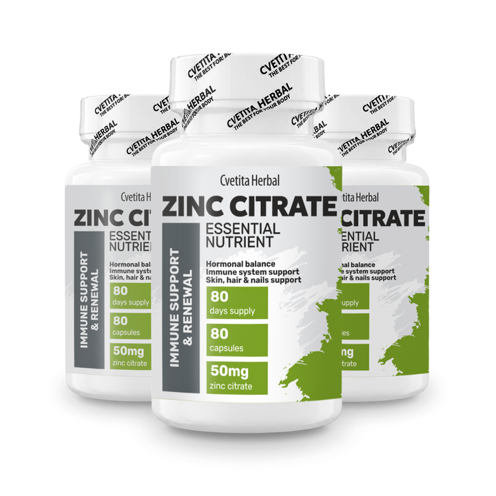 Citrato de Zinc - Zinc (80 cápsulas x 50 mg)