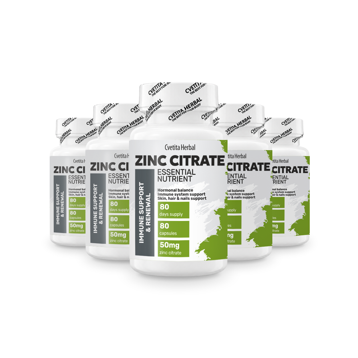 Citrato de Zinc - Zinc (80 cápsulas x 50 mg)