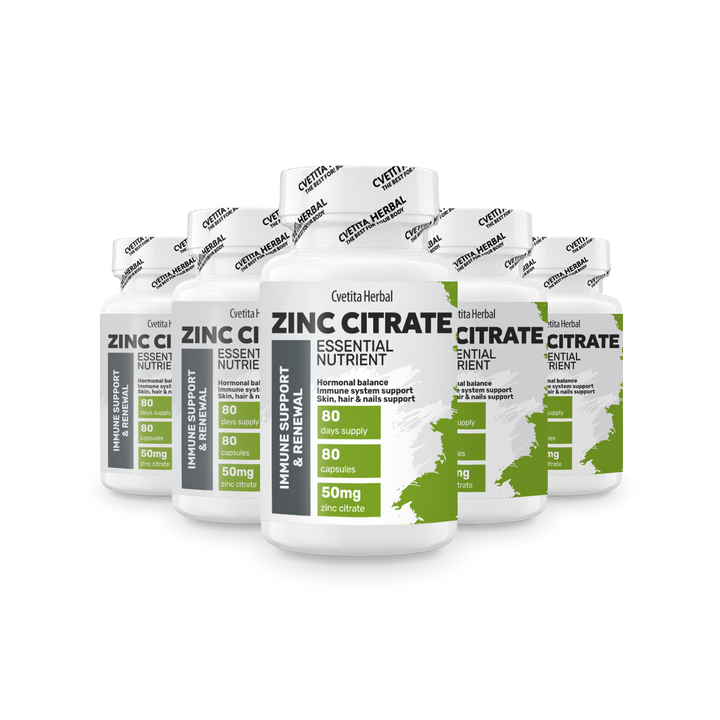 Citrato de Zinc - Zinc (80 cápsulas x 50 mg)