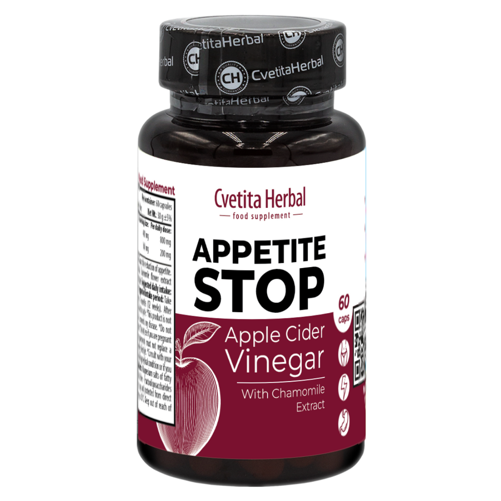 Vinagre de Manzana "Extracto de Manzanilla" - Appetite Stop (60 cápsulas)