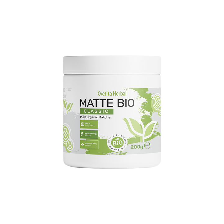 Matte Bio (BIO MATCHA LATTE) + Caja de muffins proteicos sabor pistacho MHN