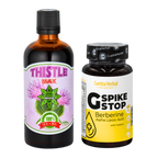 SALUD PARA EL HÍGADO: G SPIKE STOP 60 comp. + THISTLE MAX 100 ml