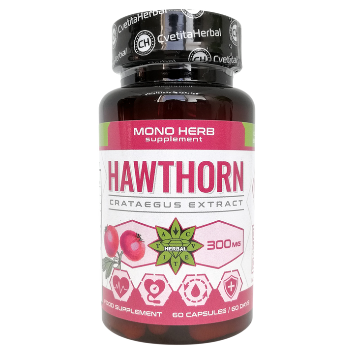 Extracto de Espino Blanco - Hawthorn (60 cápsulas x 300 mg)