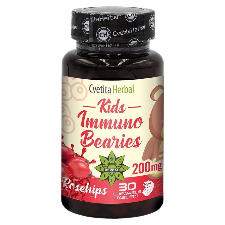 Inmunoestimulante Infantil "Escaramujo" - Kids Immuno Bearies (30 tabletas)
