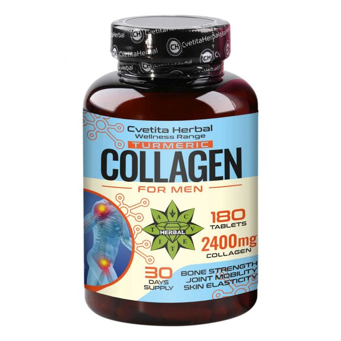Colágeno con Cúrcuma - Collagen Turmeric (180 comprimidos x 2400 mg)