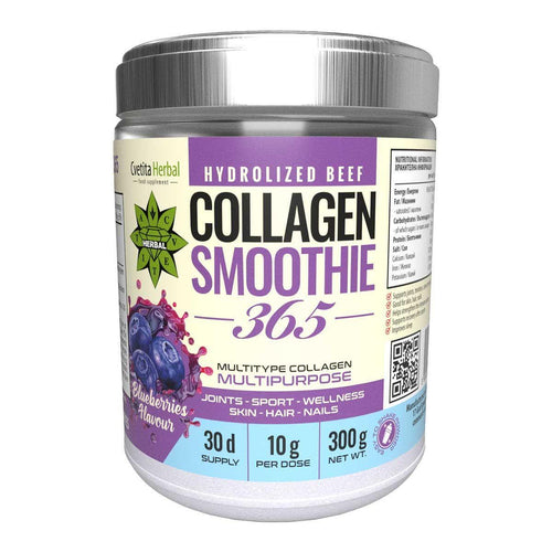 Collagen Smoothie 365 - Colágeno Smoothie 365 con REGALO Gel Refrescante de Mentol para Articulaciones