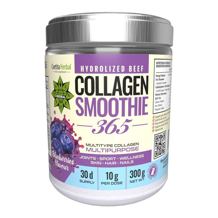 Collagen Smoothie 365 - Colágeno Smoothie 365 con REGALO Gel Refrescante de Mentol para Articulaciones