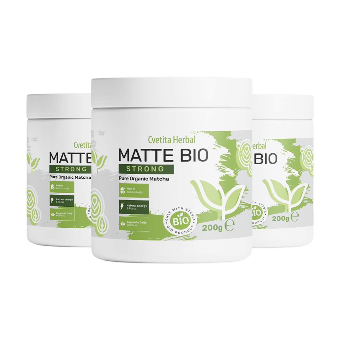 Matte Bio Strong - BIO MATCHA LATTE
