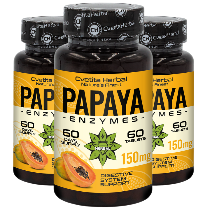 Enzimas de Papaya (60 comprimidos x 150 mg)