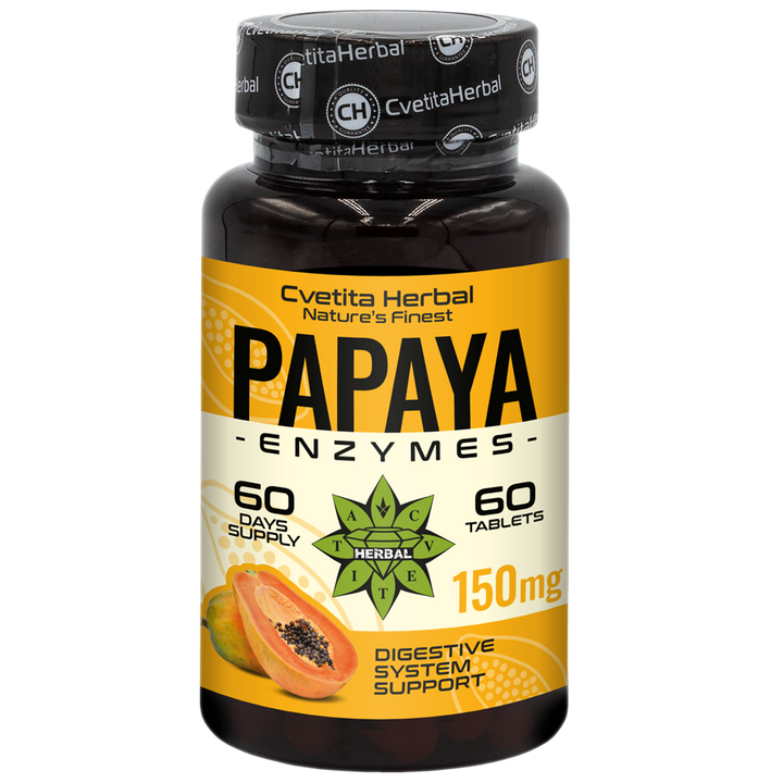 Enzimas de Papaya (60 comprimidos x 150 mg)