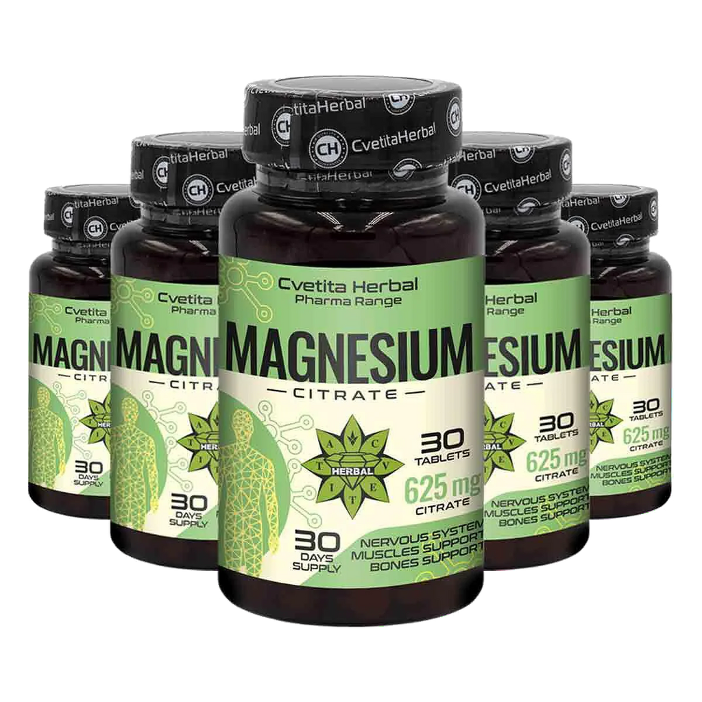 Citrato de Magnesio 625 mg - Magnesium Citrate - 30 comprimidos