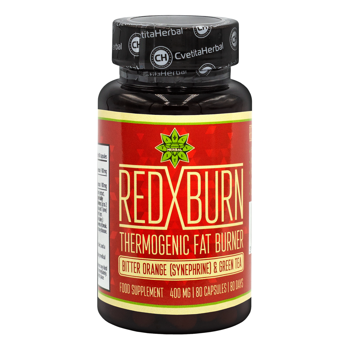 Extracto de Naranja Amarga y Té Verde – Red X Burn (80 cáps. x 400 mg)
