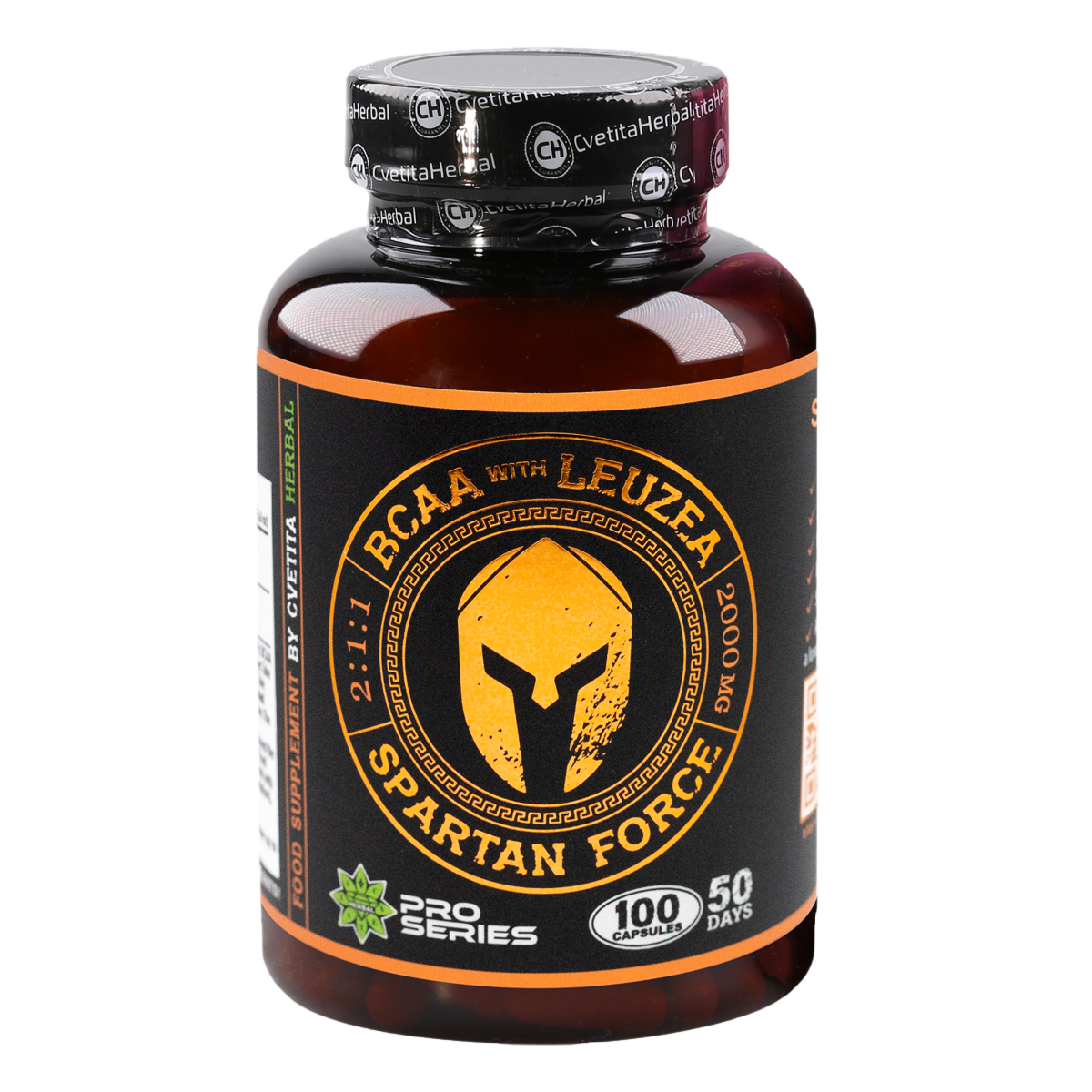 Leuzea y BCAA - Spartan Force (100 cápsulas)