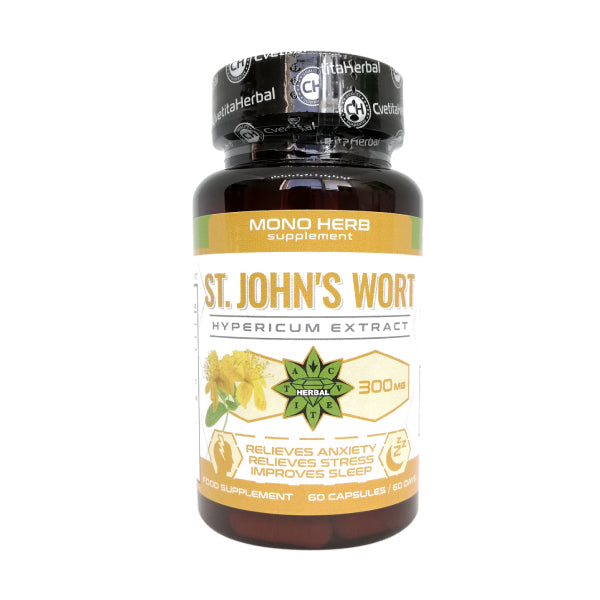 Extracto de Hierba de San Juan – St. John’s Wort (60 cápsulas x 300 mg)